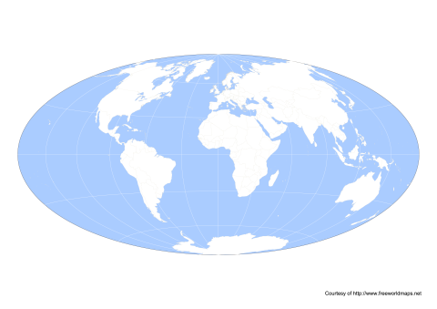 World map - full size version